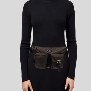Prada Nylon Vela Black Fannypack / Waistbelt